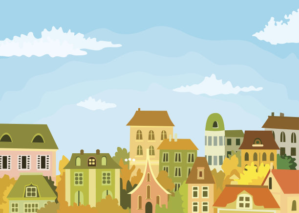 都市插画素材ID：105617776