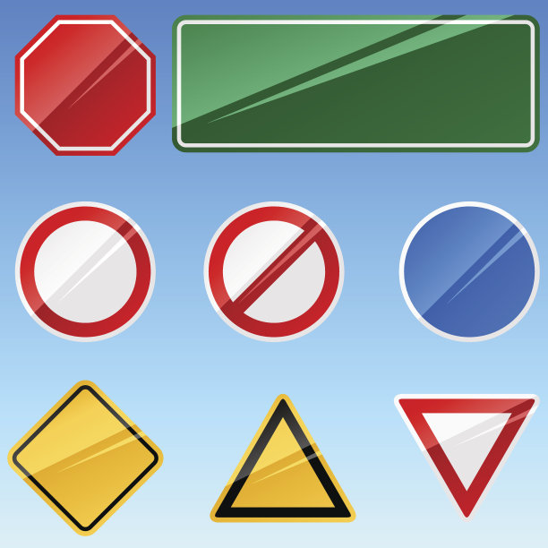 空白的路标图片下载