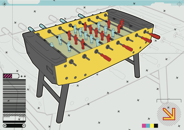 桌上足球。图片下载