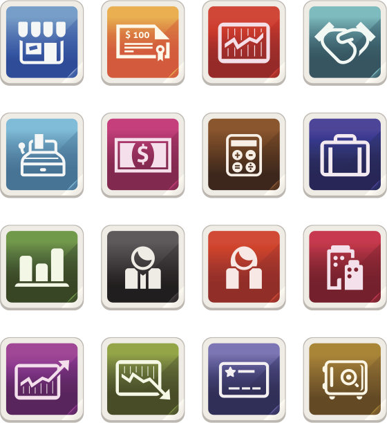 商业和金融图标2 -贴纸系列图片下载