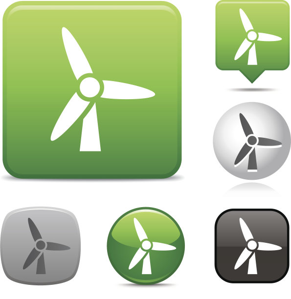 风力涡轮机的图标图片下载