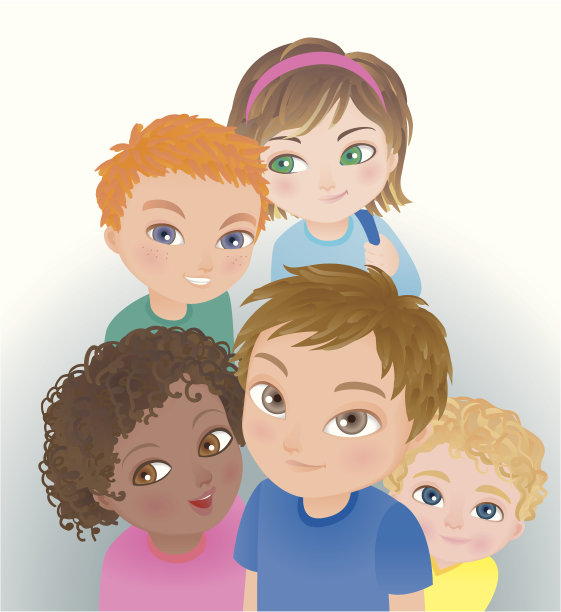 一群追求多样性的孩子图片下载