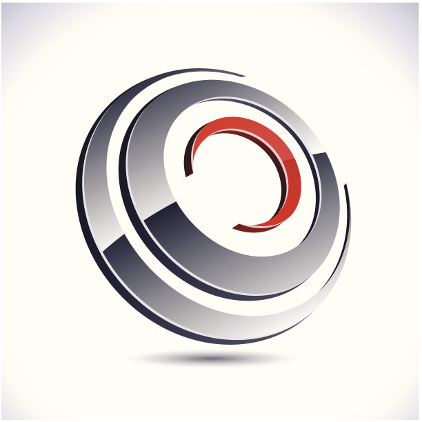 抽象3d圆形符号。图片下载