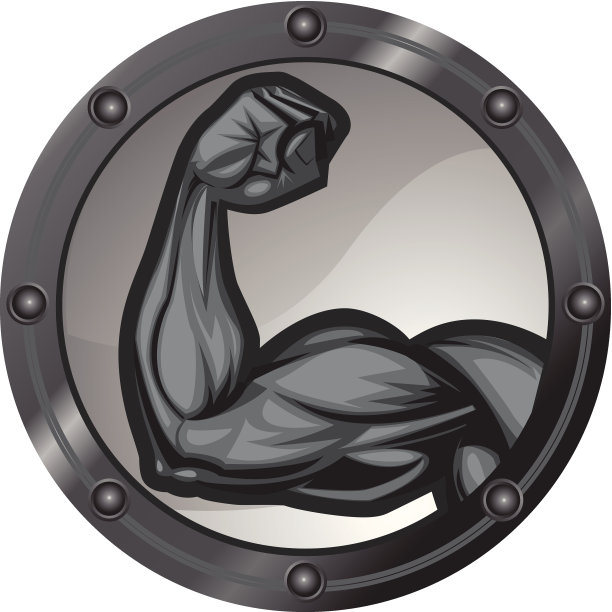 二头肌弯曲图标图片下载