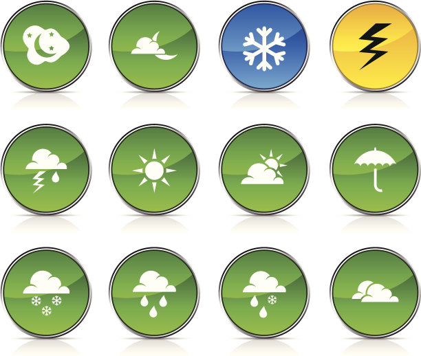 天气图标。图片下载