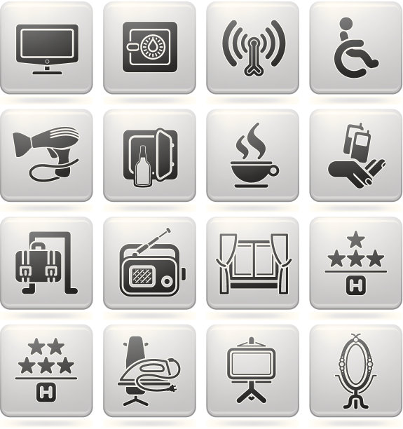 酒店相关的图标图片下载