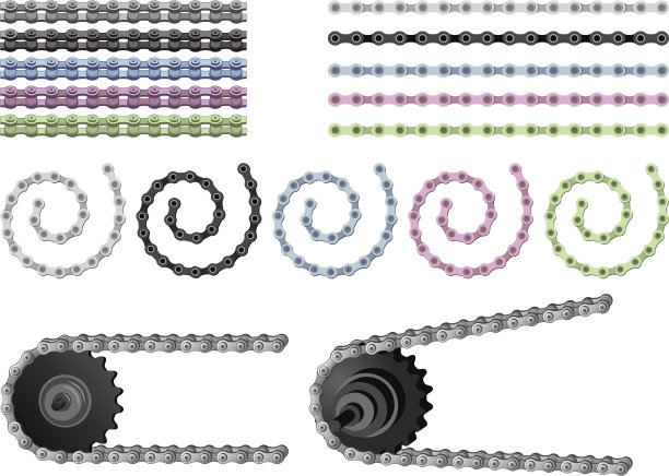 自行车链设置图片下载