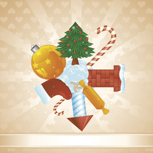 圣诞球卡图片下载