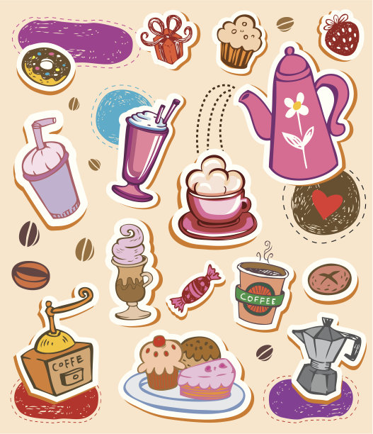 咖啡的设计元素图片下载
