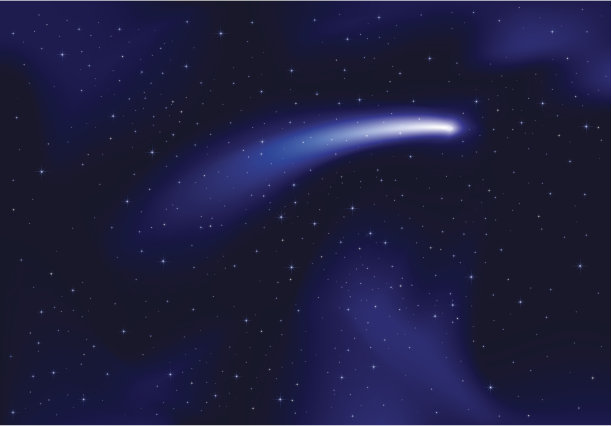 星空与彗星素材图片