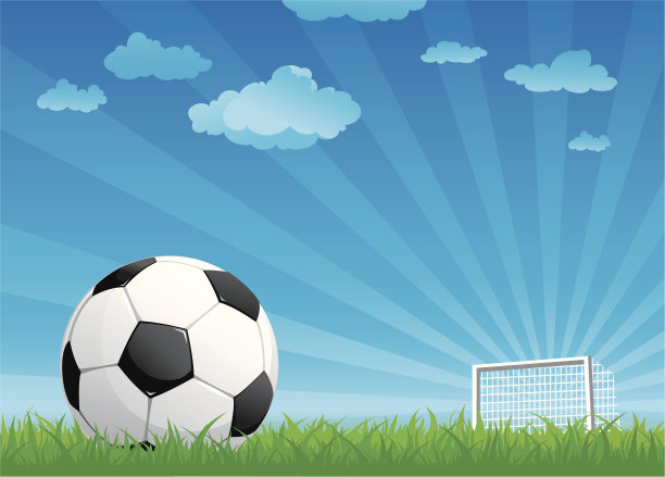 足球场上的球图片下载