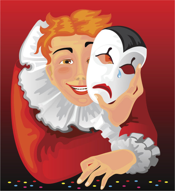 戴面具的小丑图片下载