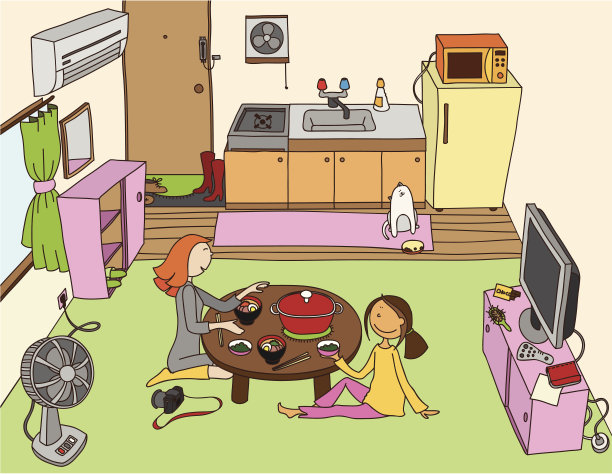 晚餐在家里。图片下载