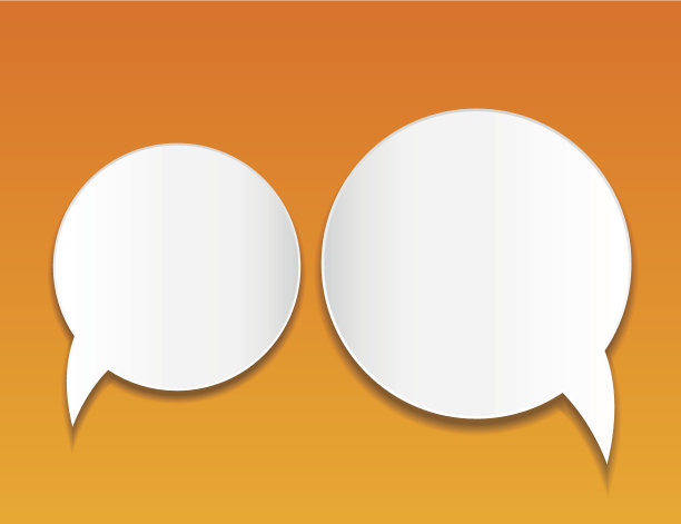 摘要语音气泡矢量背景图片下载