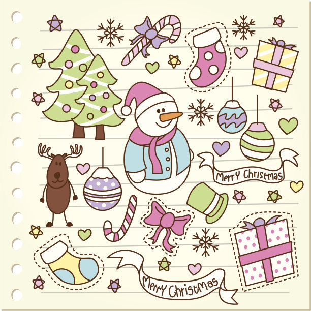 圣诞节涂鸦图片下载