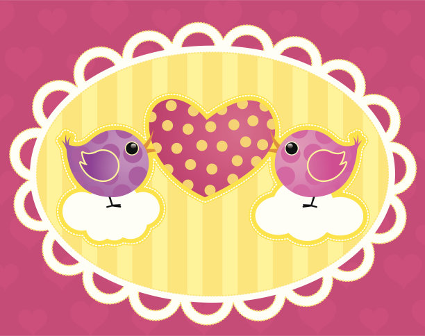 有爱心的小鸟图片下载