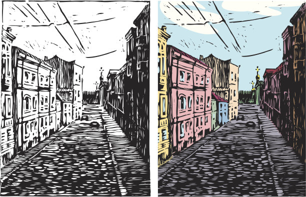 建筑和街道图片下载