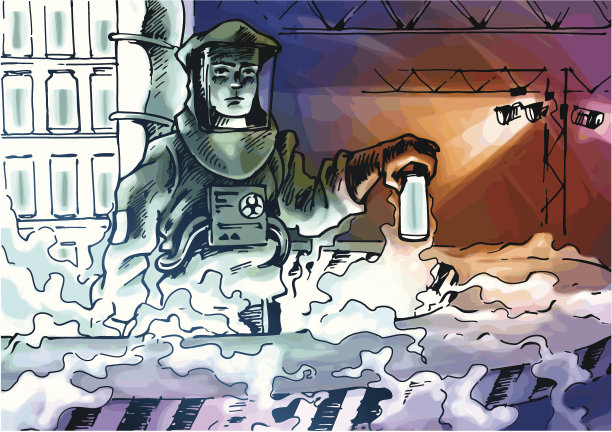 与有毒物质打交道图片下载