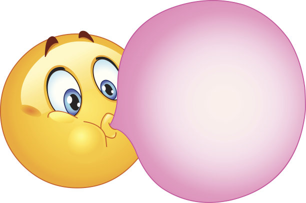 泡泡糖表情符号图片下载