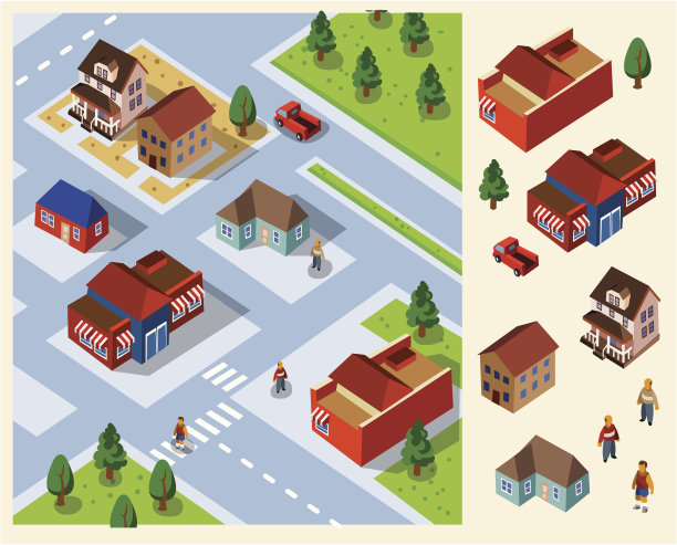 社区等距图片下载