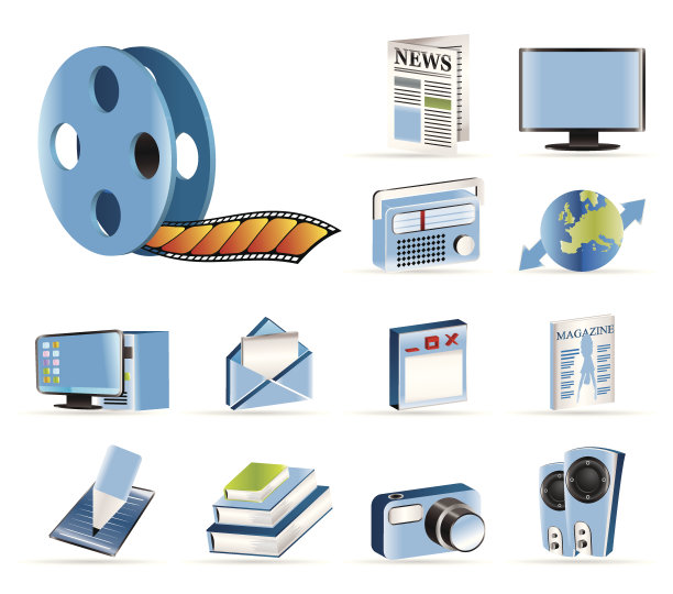 媒体及资讯图标图片下载