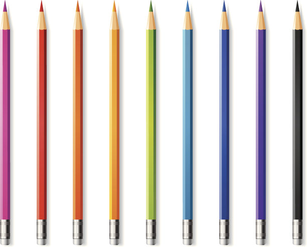 铅笔的颜色设置图片下载