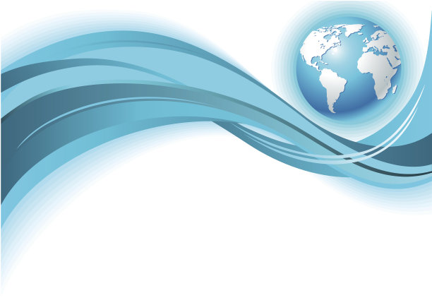 商业世界地图波浪背景图片下载