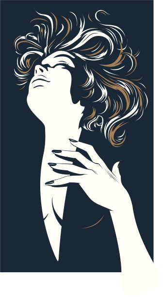 魅力美女剪影图片下载