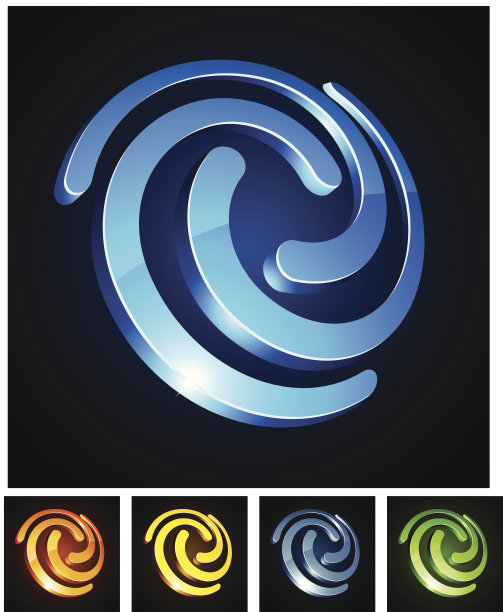 充满活力的漩涡象征。图片下载