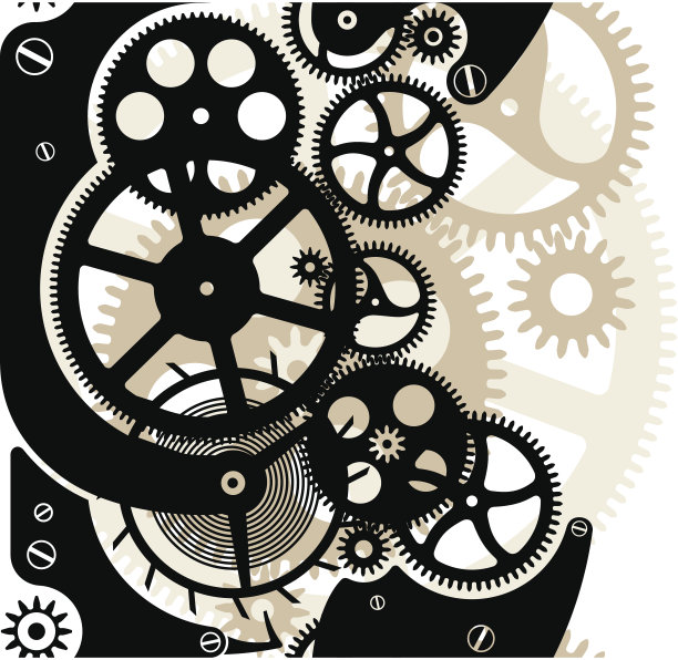 齿轮轮无缝图片下载