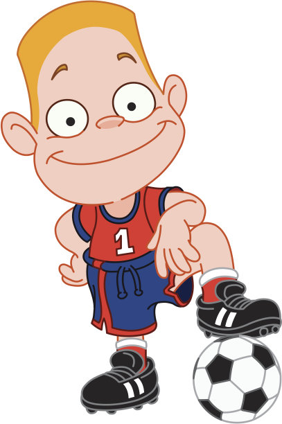 足球的孩子图片下载