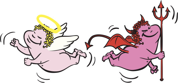 天使和魔鬼图片下载