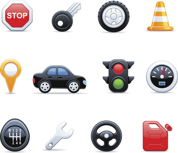 向量汽车图标图片下载