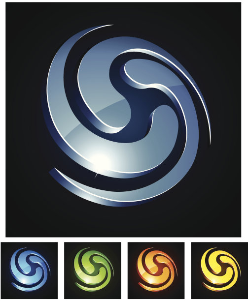 闪亮的漩涡象征。图片下载