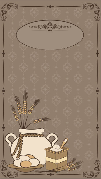 古老的健康膳食成分。向量图片下载