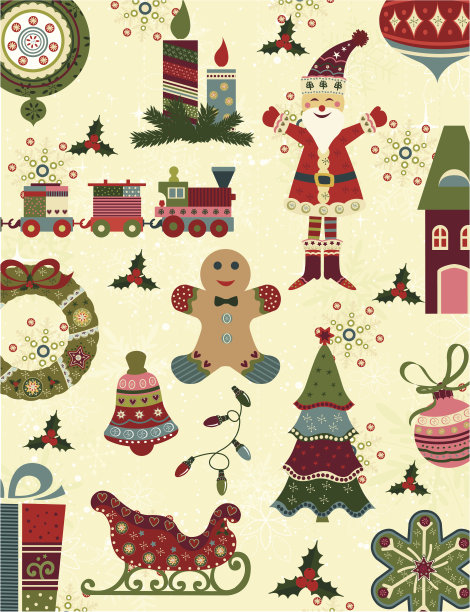 圣诞节无缝的背景图片下载