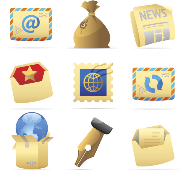 邮政服务图标图片下载