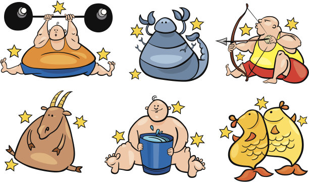 6个超重星座素材图片