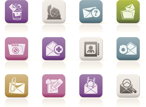 电子邮件和消息图标图片下载