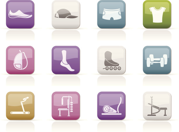 运动设备和物体图标图片下载