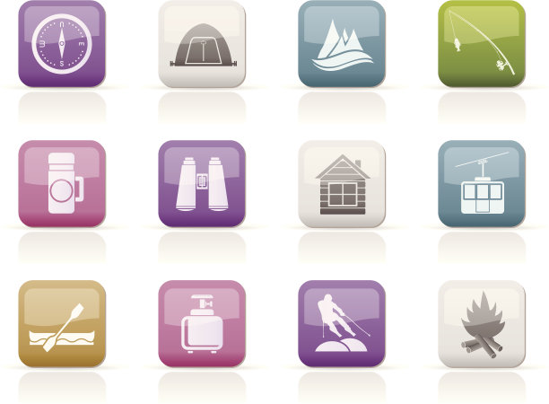 旅游，旅游，度假和山的对象图片下载