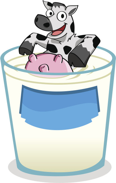 鲜奶与健康奶牛图片下载