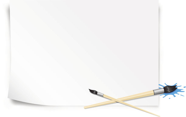 纸和画笔图片下载