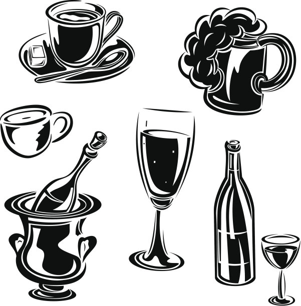 向量饮料组图片下载