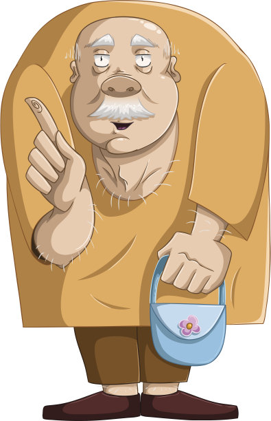 带钱包的老人图片下载