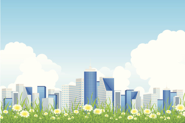 鲜花商业景观图片下载