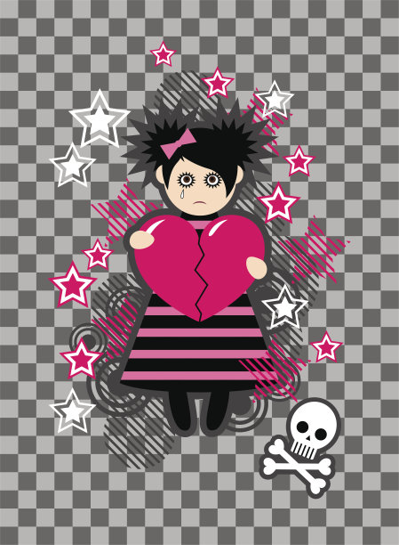 情绪摇滚女孩图片下载