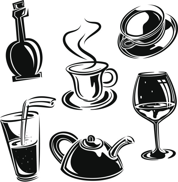 向量饮料组图片下载