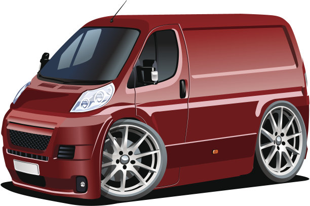 卡通送货车图片下载