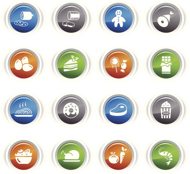 光滑的按钮-食物图标图片下载